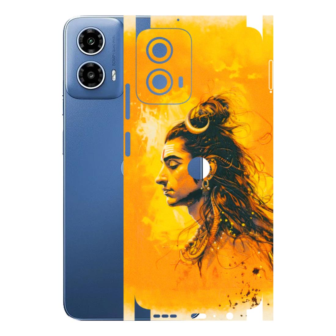 Motorola Phone Skins (All Models) - Shiv Shakti - 3D Embossed Finish (L-14) Motorola Moto G 34 (5G)