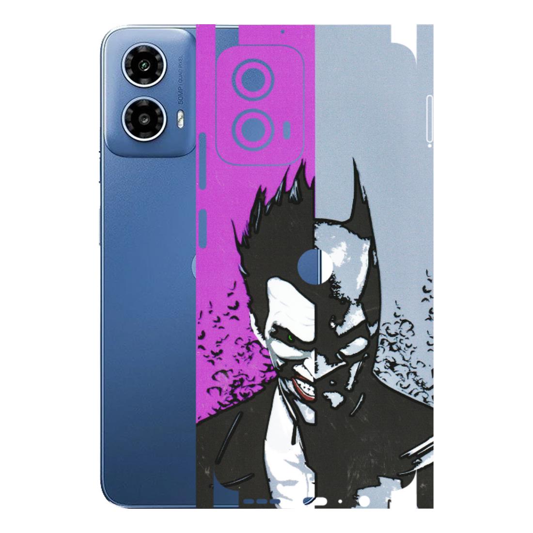 Motorola Phone Skins (All Models) - Batman & Joker - 3D Embossed Finish (L-143) Motorola Moto G 34 (5G)
