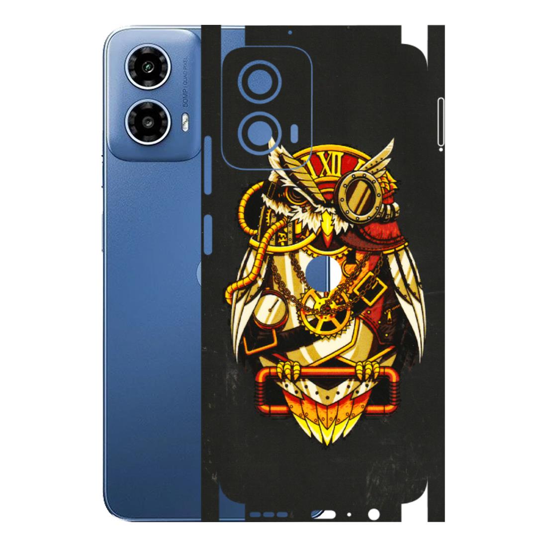 Motorola Phone Skins (All Models) - Classy Smart Owl - 3D Embossed Finish (L-144) Motorola Moto G 34 (5G)