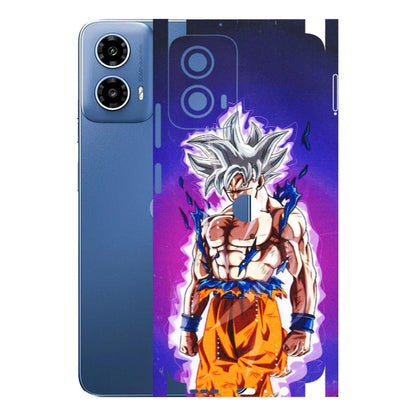 Motorola Phone Skins (All Models) - Goku Purple Anime - 3D Embossed Finish (L-147) Motorola Moto G 34 (5G)