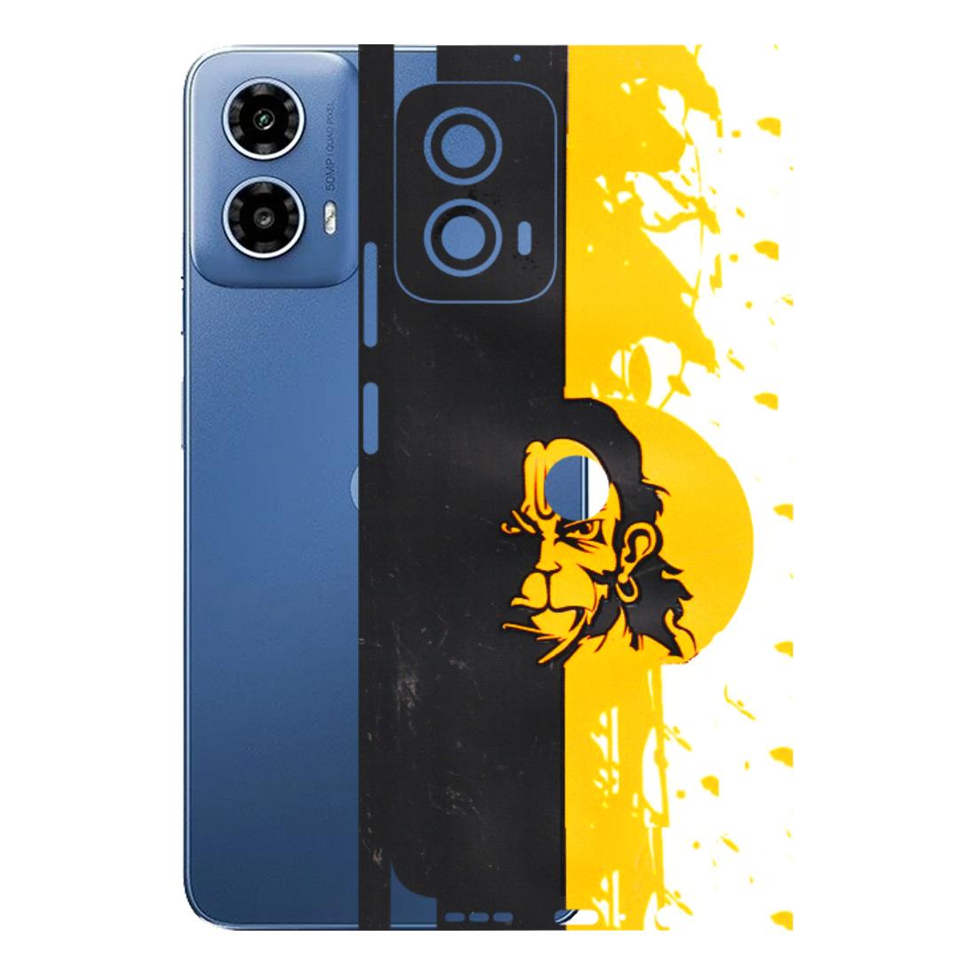 Motorola Phone Skins (All Models) - Bajrangbali - 3D Embossed Finish (L-151) Motorola Moto G 34 (5G)