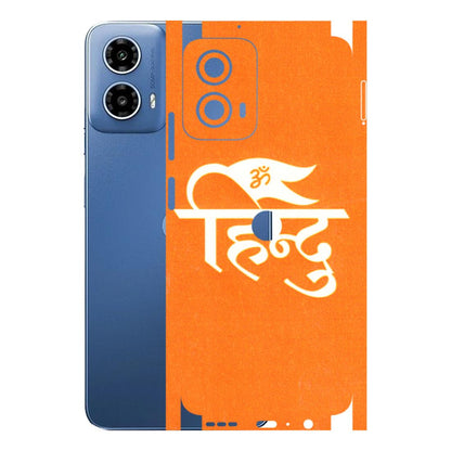 Motorola Phone Skins (All Models) - Hindu Kesari - 3D Embossed Finish (L-154) Motorola Moto G 34 (5G)