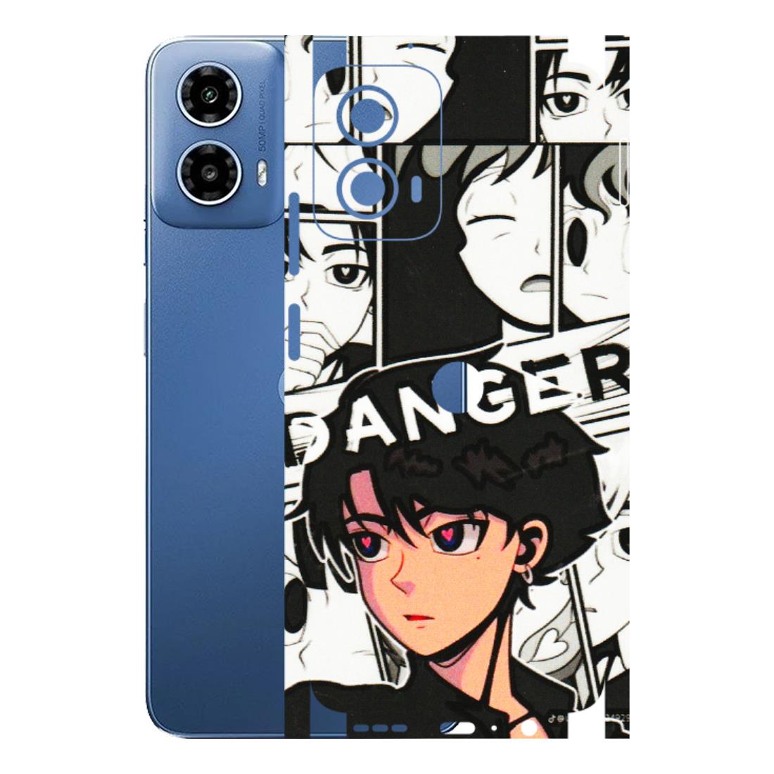 Motorola Phone Skins (All Models) - Danger Anime - 3D Embossed Finish (L-155) Motorola Moto G 34 (5G)