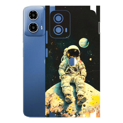 Motorola Phone Skins (All Models) - Astronaut in Space - 3D Embossed Finish (L-16) Motorola Moto G 34 (5G)