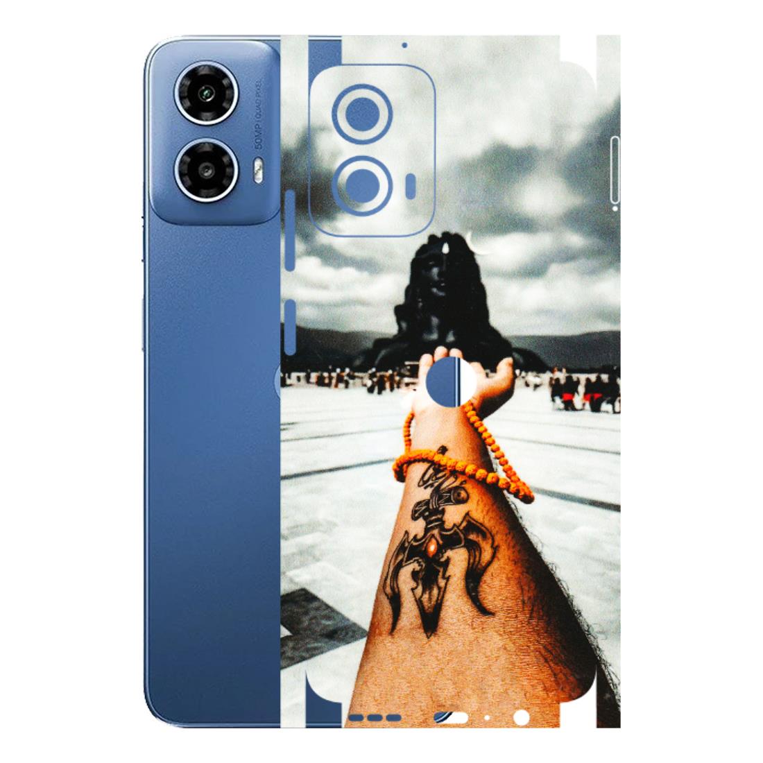 Motorola Phone Skins (All Models) - Jai Adiyogi Mahakaal - 3D Embossed Finish (L-164) Motorola Moto G 34 (5G)
