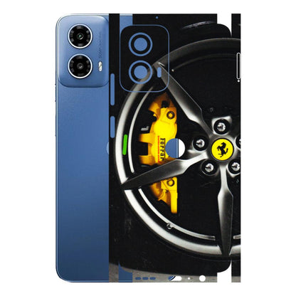 Motorola Phone Skins (All Models) - Ferrari Wheel Alloy - 3D Embossed Finish (L-173) Motorola Moto G 34 (5G)