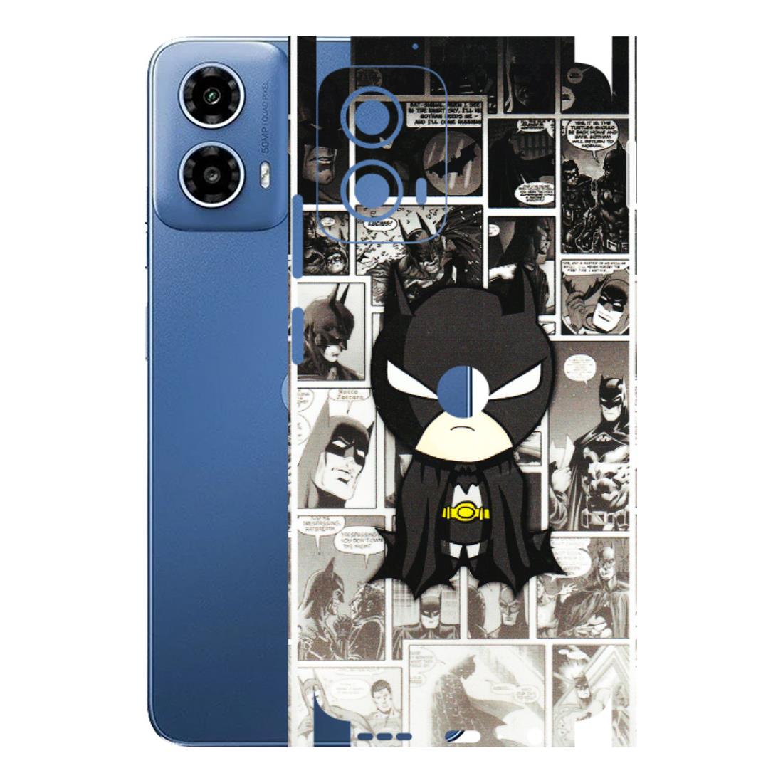 Motorola Phone Skins (All Models) - Toon Batman - 3D Embossed Finish (L-182) Motorola Moto G 34 (5G)