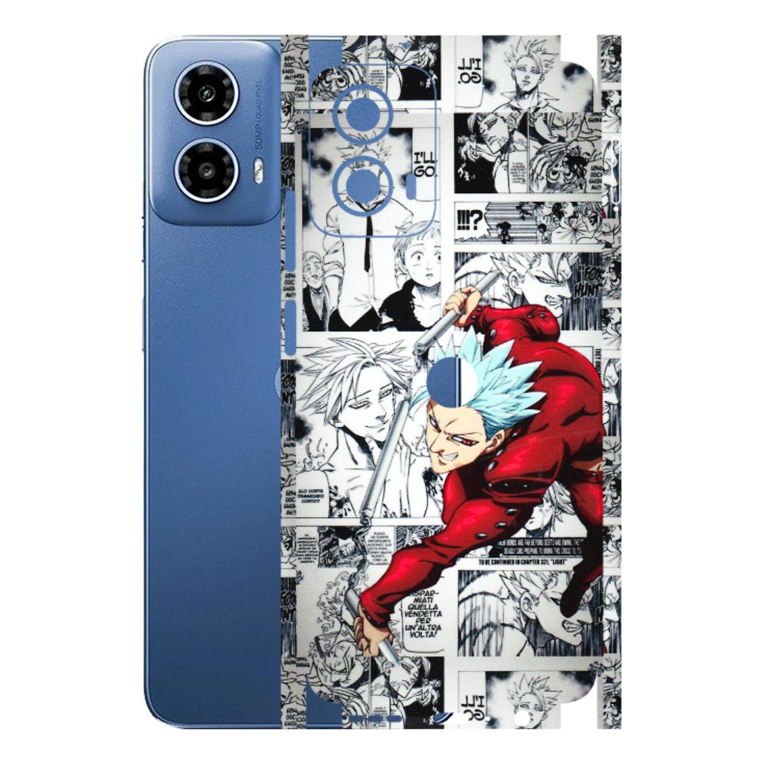 Motorola Phone Skins (All Models) - Anime Comic - 3D Embossed Finish (L-192) Motorola Moto G 34 (5G)