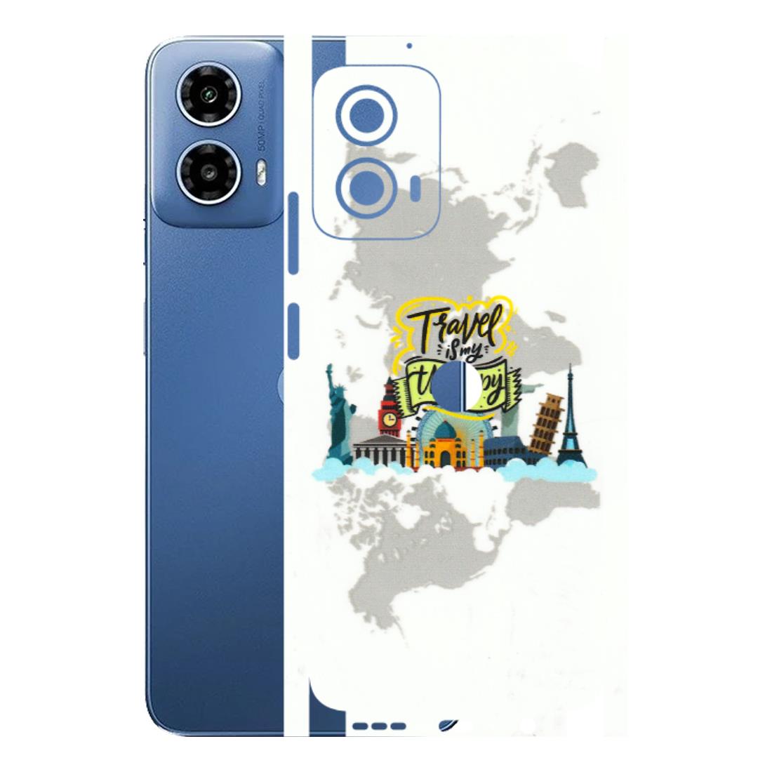 Motorola Phone Skins (All Models) - Travel Therapy - 3D Embossed Finish (L-199) Motorola Moto G 34 (5G)
