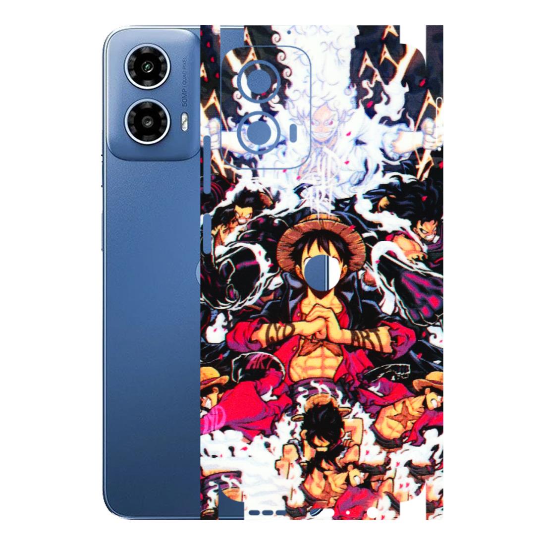 Motorola Phone Skins (All Models) - Luffy Anime Character - 3D Embossed Finish (L-203) Motorola Moto G 34 (5G)