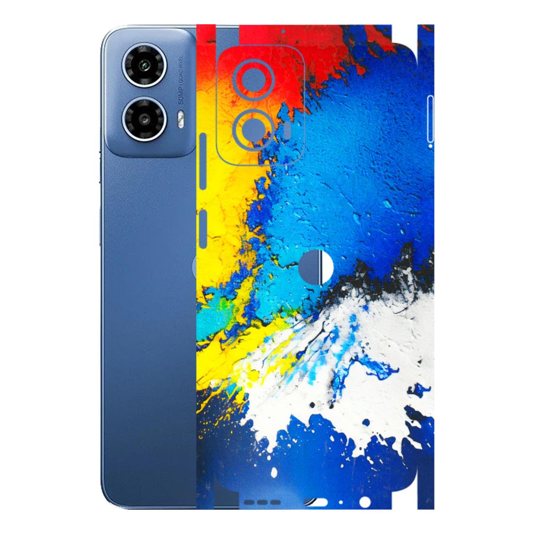 Motorola Phone Skins (All Models) - Acrylic Paint Spill - 3D Embossed Finish (L-229) Motorola Moto G 34 (5G)