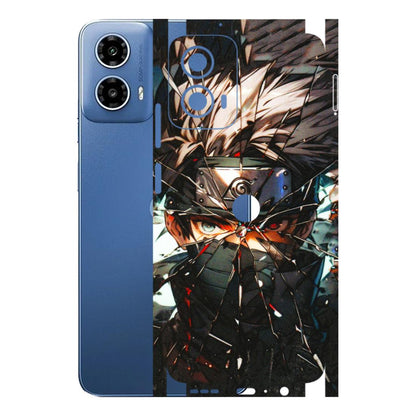 Motorola Phone Skins (All Models) - Kakashi Shattered Glass Effect - 3D Embossed Finish (L-237) Motorola Moto G 34 (5G)