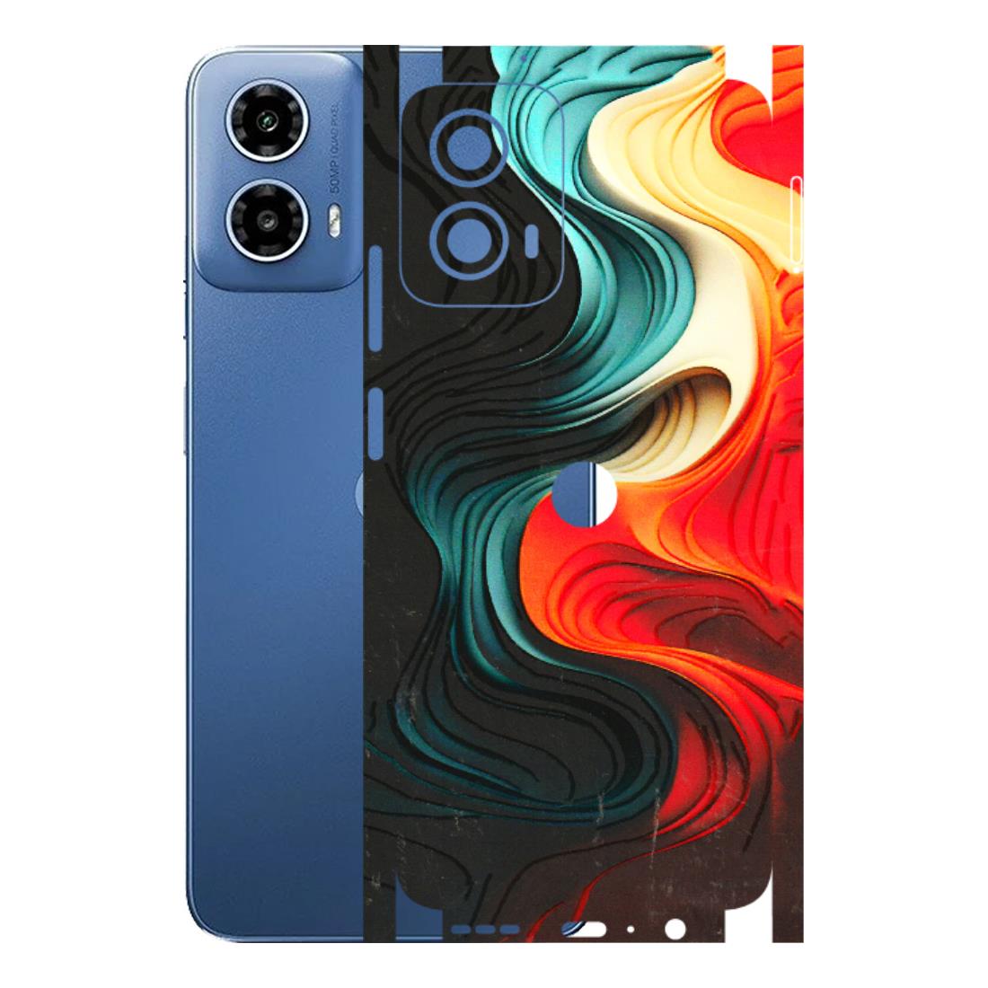 Motorola Phone Skins (All Models) - The Silky Swirl - 3D Embossed Finish (L-240) Motorola Moto G 34 (5G)