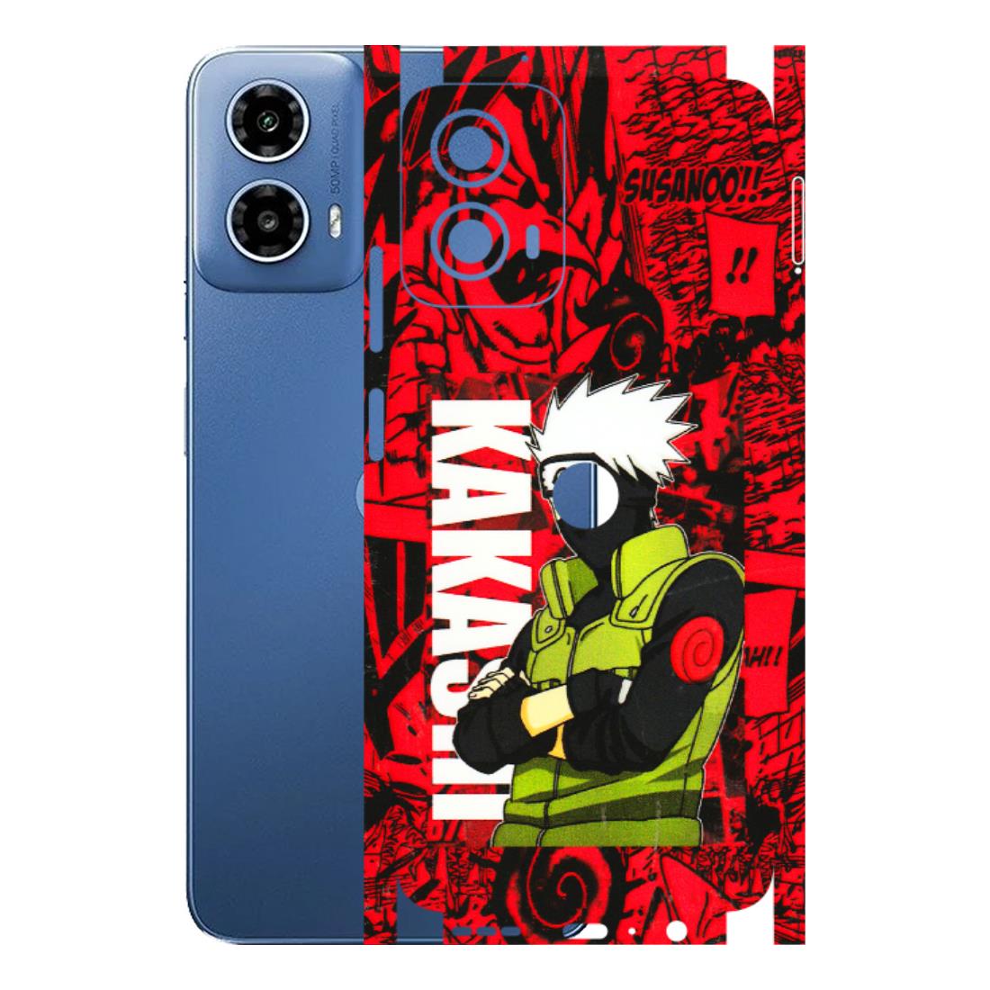 Motorola Phone Skins (All Models) - Kakashi Red Anime - 3D Embossed Finish (L-251) Motorola Moto G 34 (5G)