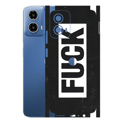 Motorola Phone Skins (All Models) - The F Word - 3D Embossed Finish (L-255) Motorola Moto G 34 (5G)