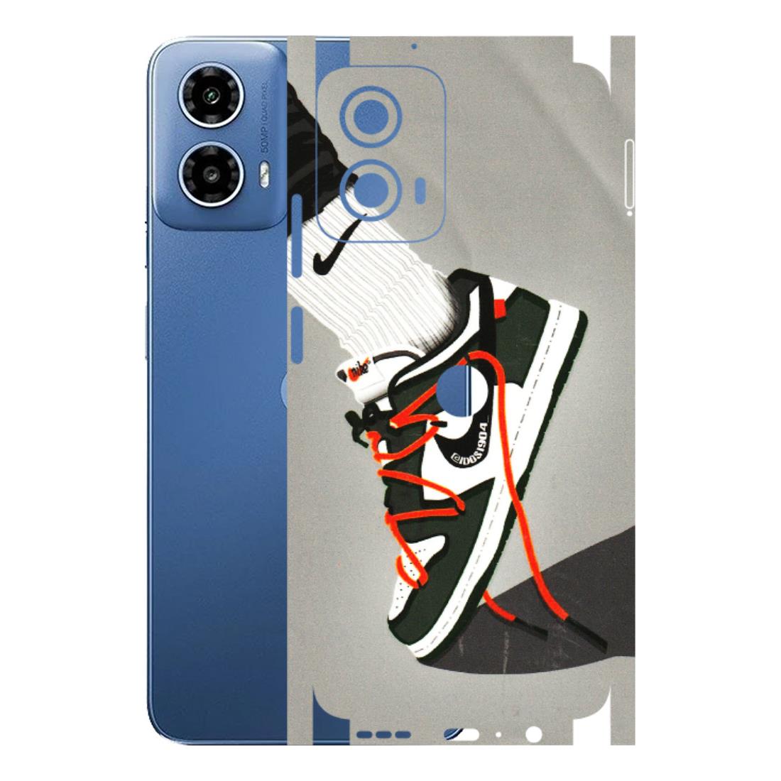 Motorola Phone Skins (All Models) - New Grey Sneaker - 3D Embossed Finish (L-261) Motorola Moto G 34 (5G)