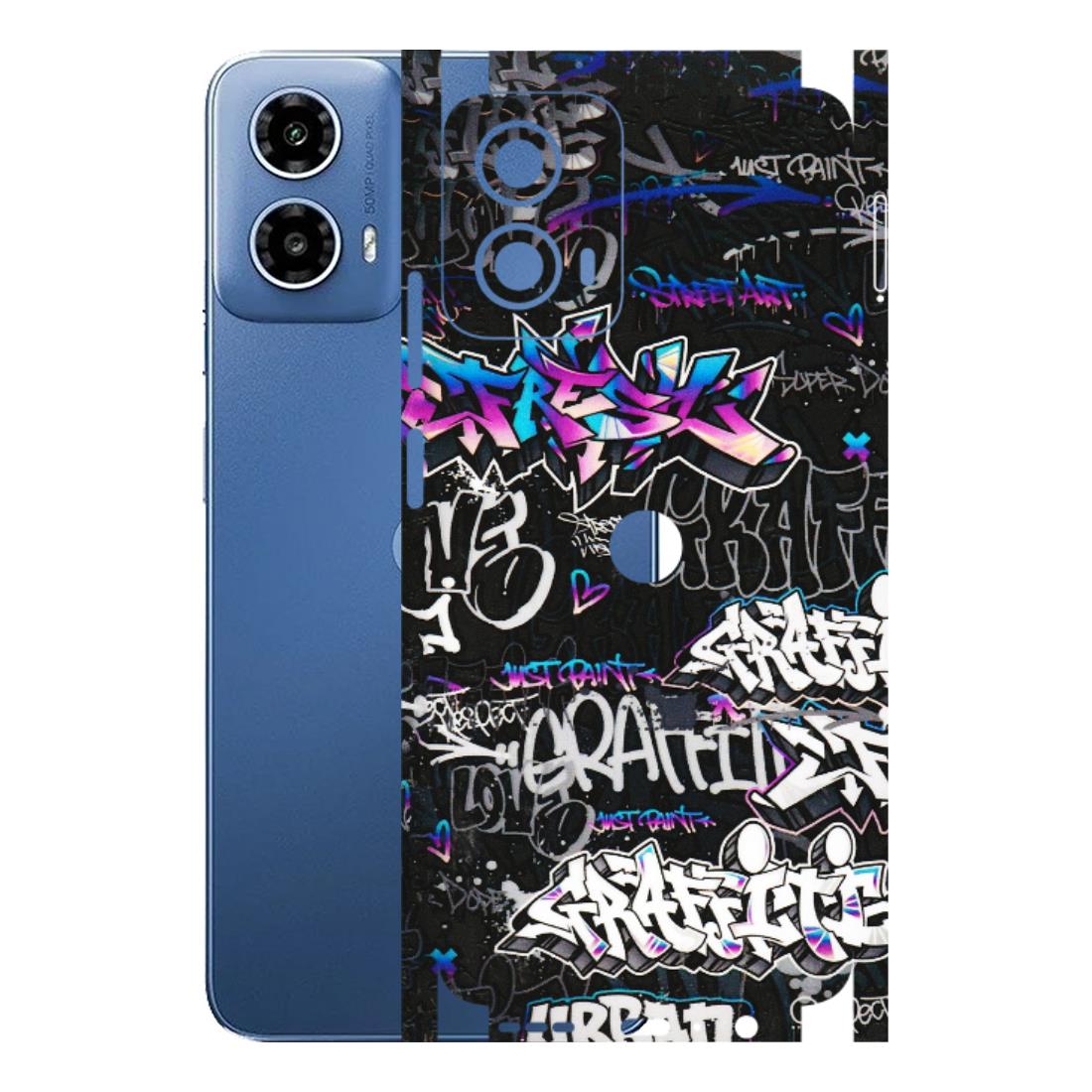 Motorola Phone Skins (All Models) - Graffiti Killer - 3D Embossed Finish (L-274) Motorola Moto G 34 (5G)