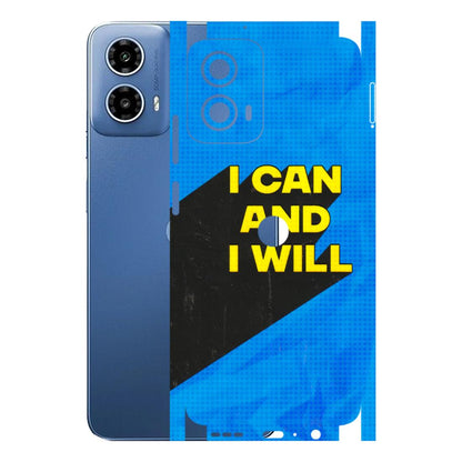 Motorola Phone Skins (All Models) - I Can And I Will - 3D Embossed Finish (L-281) Motorola Moto G 34 (5G)