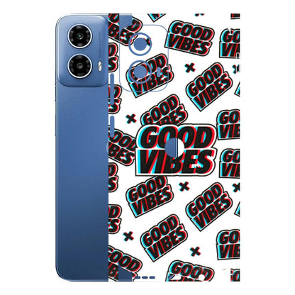 Motorola Phone Skins (All Models) - Good Vibes - 3D Embossed Finish (L-282) Motorola Moto G 34 (5G)