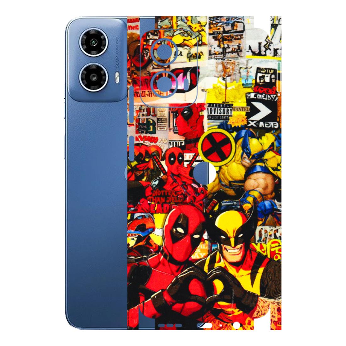 Motorola Phone Skins (All Models) - Spidy Wolverine - 3D Embossed Finish (L-310) Motorola Moto G 34 (5G)