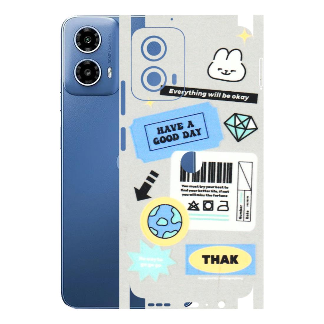 Motorola Phone Skins (All Models) - Will Be Okay Design - 3D Embossed Finish (L-316) Motorola Moto G 34 (5G)