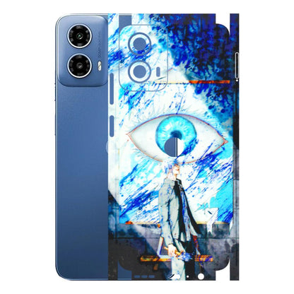 Motorola Phone Skins (All Models) - Anime Sea Blue Eye - 3D Embossed Finish (L-318) Motorola Moto G 34 (5G)