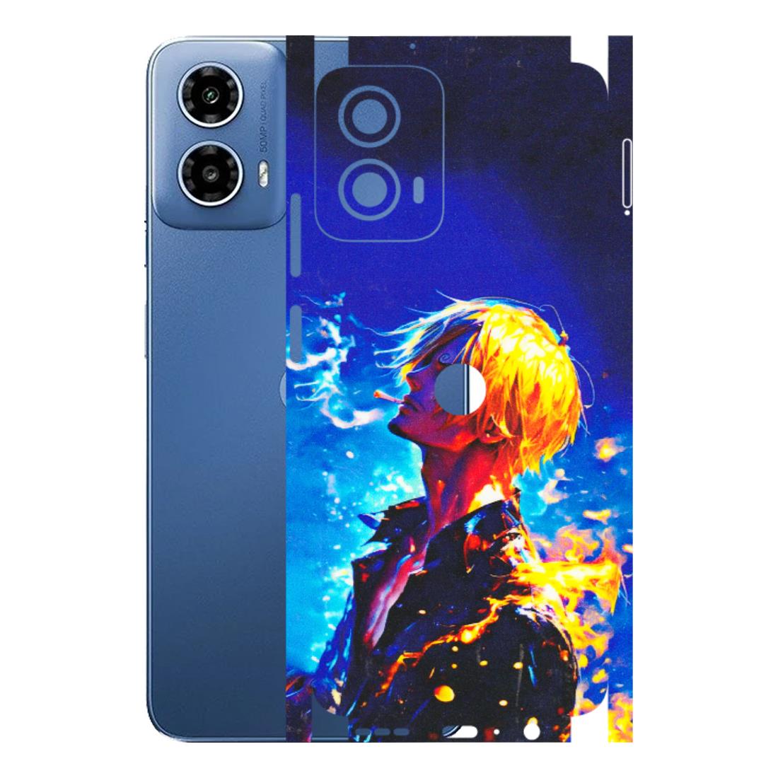 Motorola Phone Skins (All Models) - Sanji Vinsmoke One Piece - 3D Embossed Finish (L-319) Motorola Moto G 34 (5G)