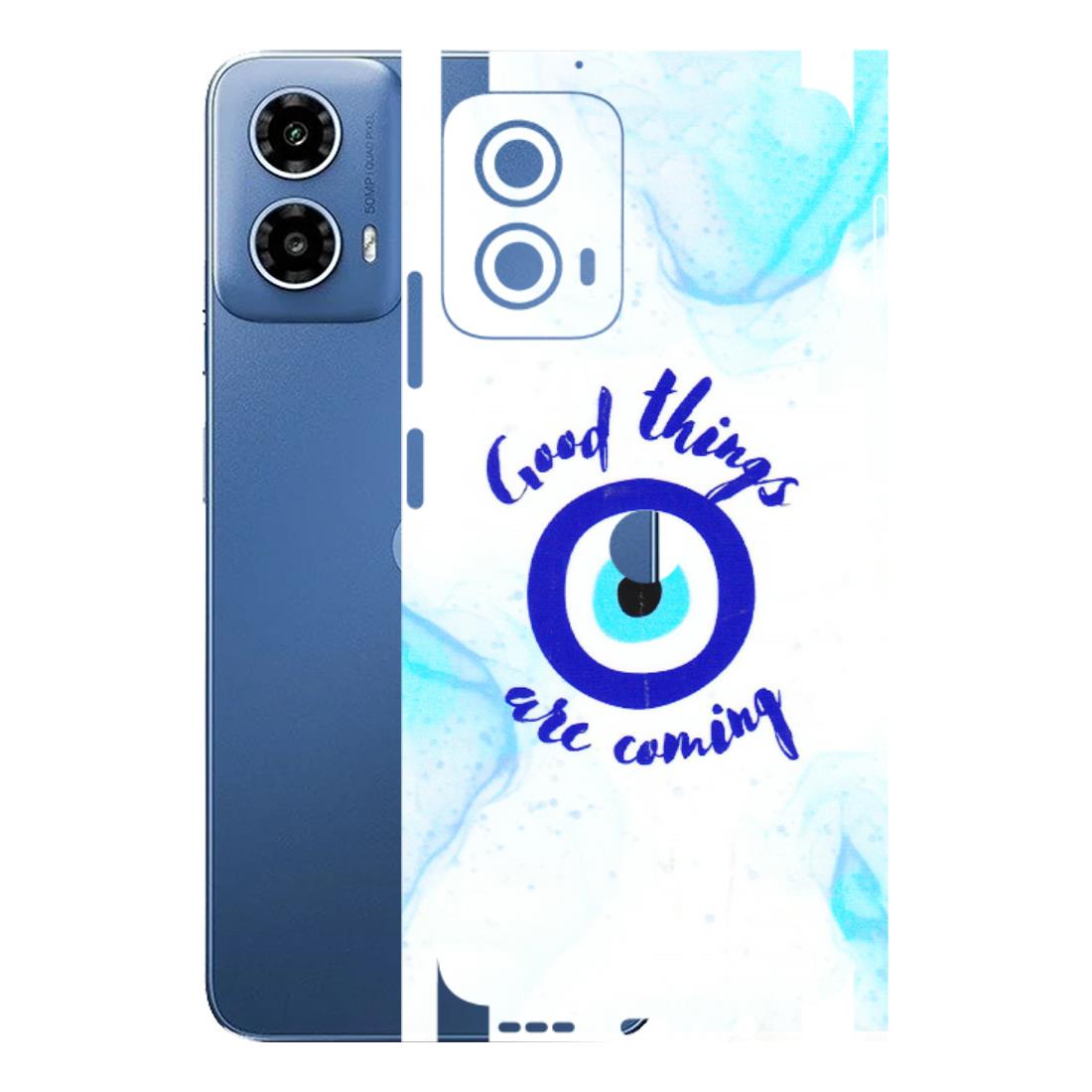 Motorola Phone Skins (All Models) - Evil Eye Good Things Are Coming - 3D Embossed Finish (L-322) Motorola Moto G 34 (5G)