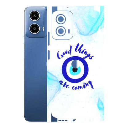 Motorola Phone Skins (All Models) - Evil Eye Good Things Are Coming - 3D Embossed Finish (L-322) Motorola Moto G 34 (5G)