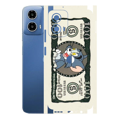 Motorola Phone Skins (All Models) - Tom Hundred Dollar - 3D Embossed Finish (L-324) Motorola Moto G 34 (5G)