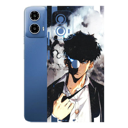 Motorola Phone Skins (All Models) - Sung Jinwoo Manhwa Anime - 3D Embossed Finish (L-328) Motorola Moto G 34 (5G)
