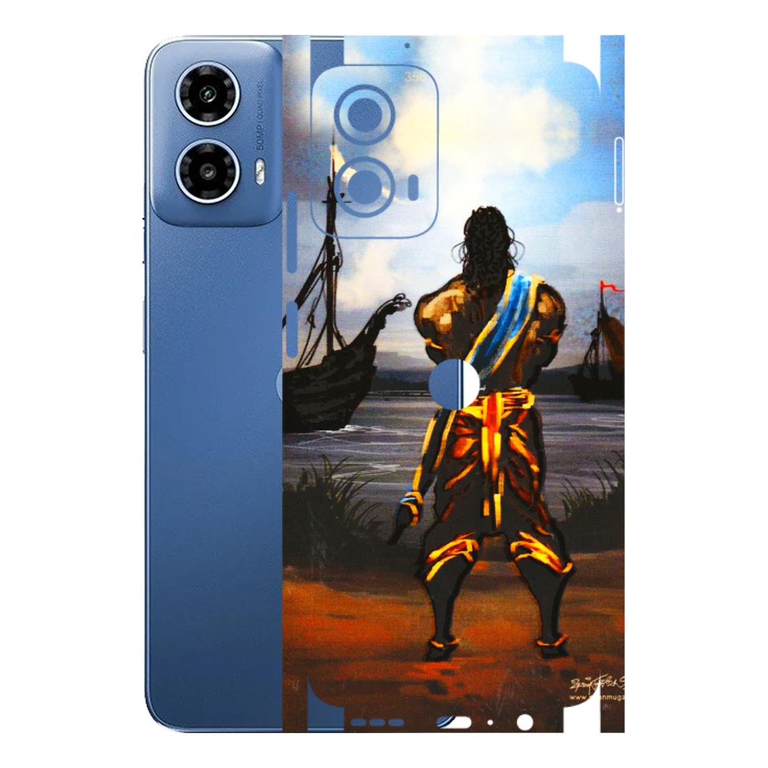 Motorola Phone Skins (All Models) - Heavenly God Figure - 3D Embossed Finish (L-34) Motorola Moto G 34 (5G)