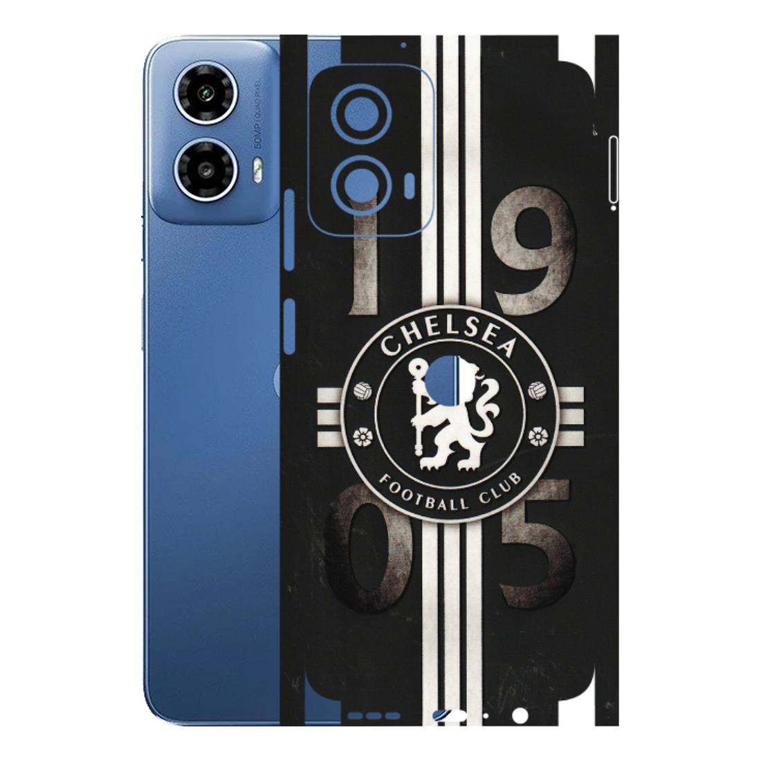 Motorola Phone Skins (All Models) - Chelsea Fan Club - 3D Embossed Finish (L-36) Motorola Moto G 34 (5G)