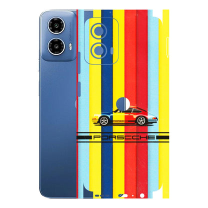 Motorola Phone Skins (All Models) - Multicolour Porche - 3D Embossed Finish (L-39) Motorola Moto G 34 (5G)
