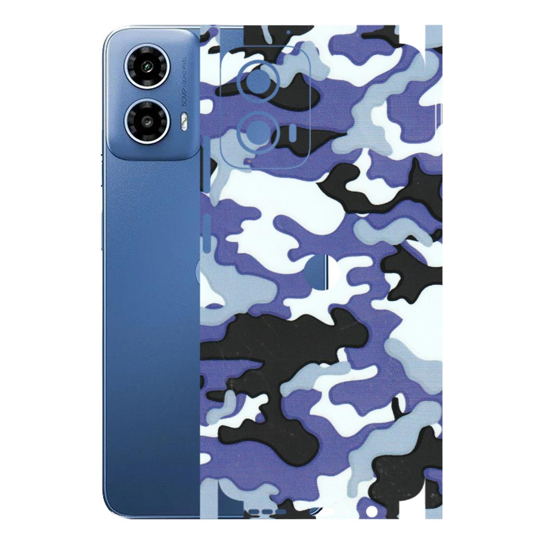 Motorola Phone Skins (All Models) - Powerfull Military Camoflauge - 3D Embossed Finish (L-49) Motorola Moto G 34 (5G)