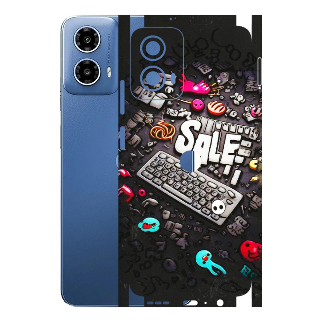 Motorola Phone Skins (All Models) - Gadgets Sale - 3D Embossed Finish (L-50) Motorola Moto G 34 (5G)