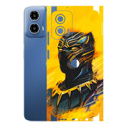 Motorola Phone Skins (All Models) - Yellow Panther - 3D Embossed Finish (L-54) Motorola Moto G 34 (5G)