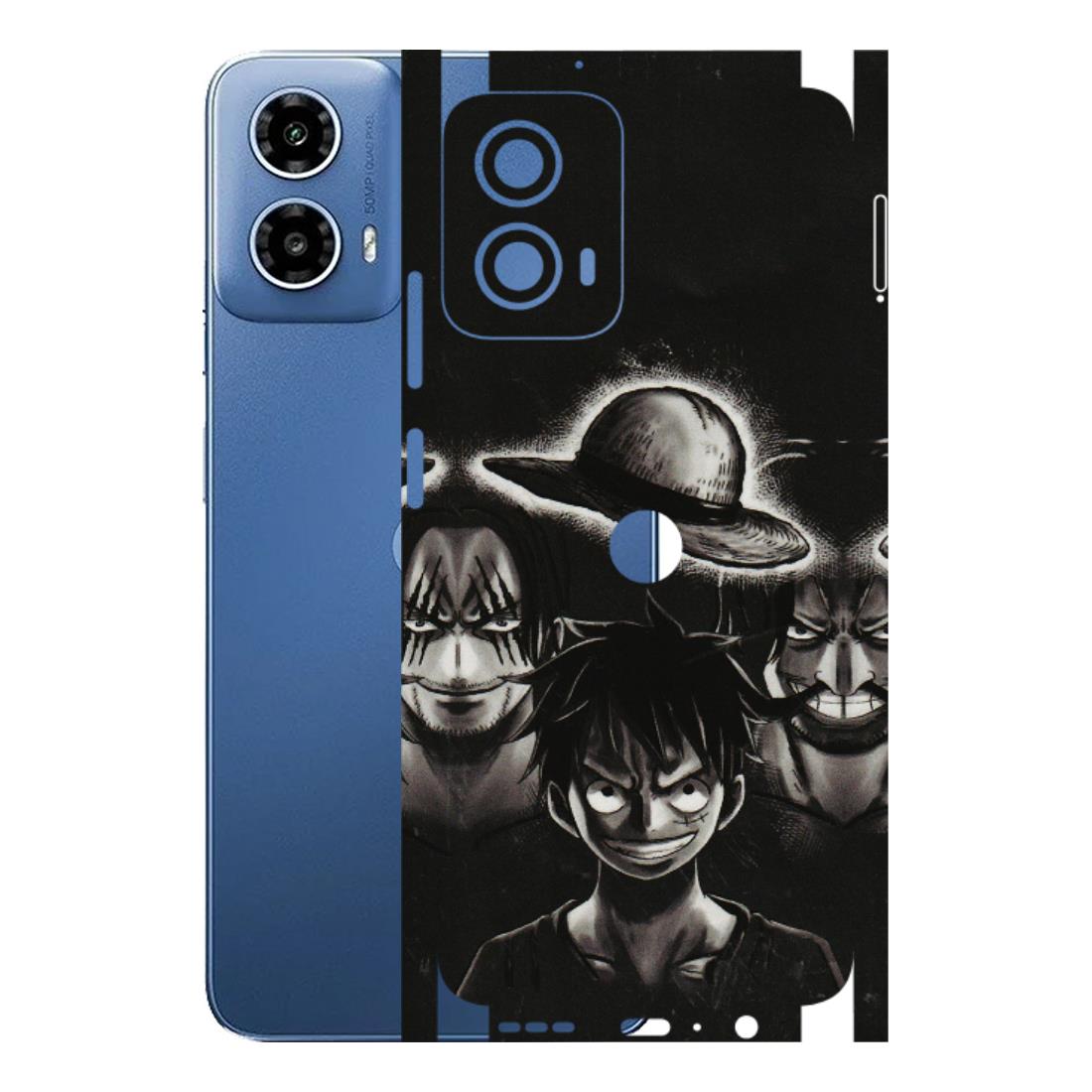 Motorola Phone Skins (All Models) - Black Luffy Hat - 3D Embossed Finish (L-57) Motorola Moto G 34 (5G)