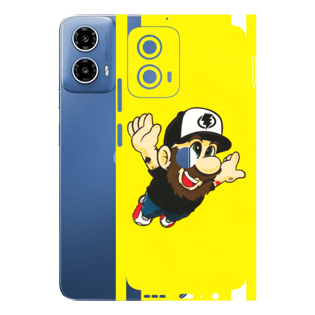 Motorola Phone Skins (All Models) - Flying Beardo - 3D Embossed Finish (L-60) Motorola Moto G 34 (5G)