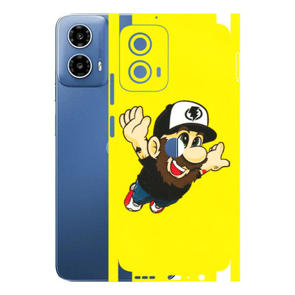 Motorola Phone Skins (All Models) - Flying Beardo - 3D Embossed Finish (L-60) Motorola Moto G 34 (5G)