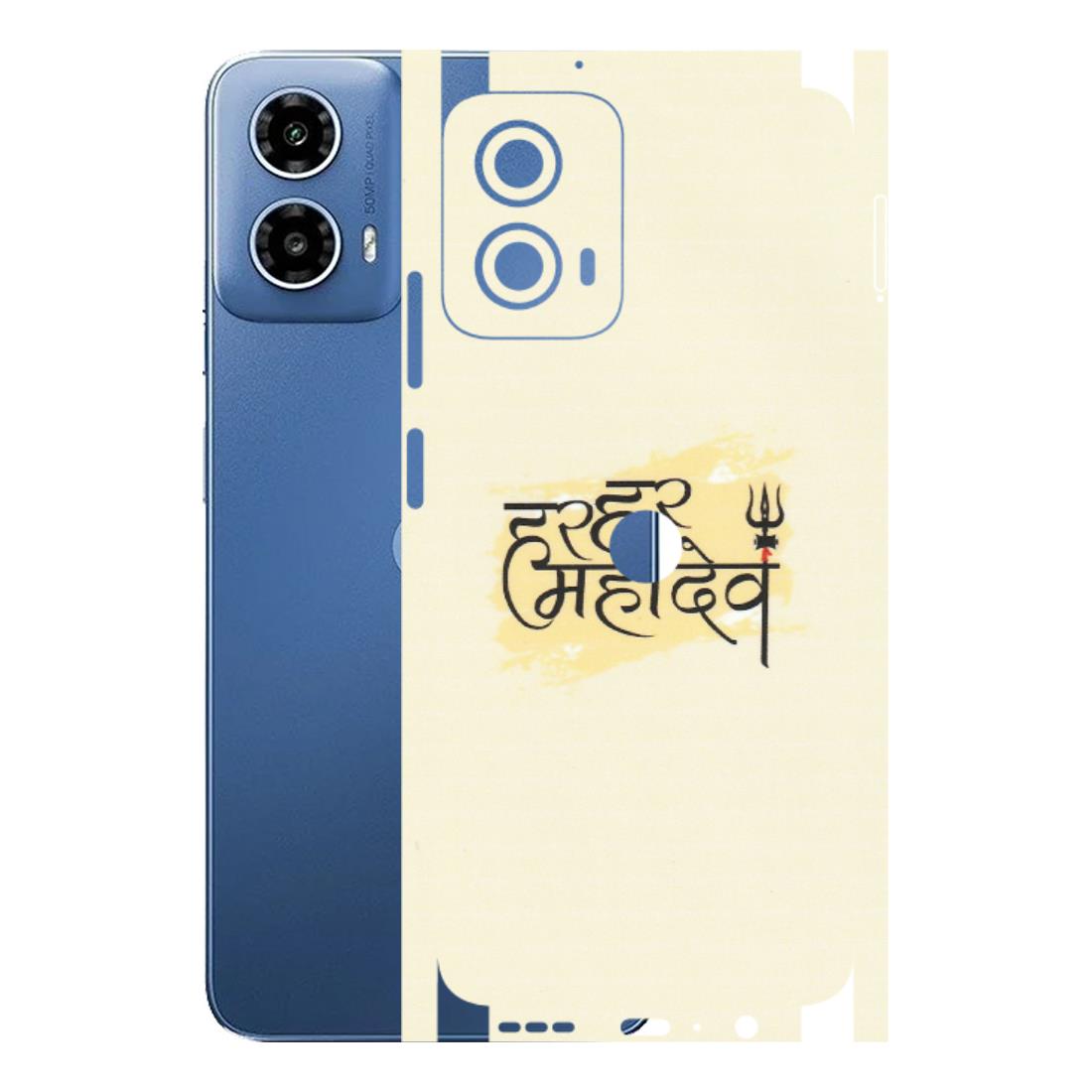 Motorola Phone Skins (All Models) - Har Har Mahadev - Matte Finish (M-10) Motorola Moto G 34 (5G)