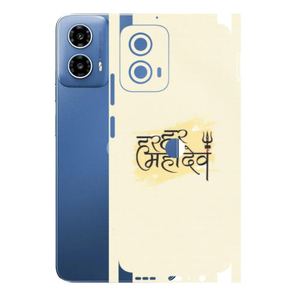 Motorola Phone Skins (All Models) - Har Har Mahadev - Matte Finish (M-10) Motorola Moto G 34 (5G)