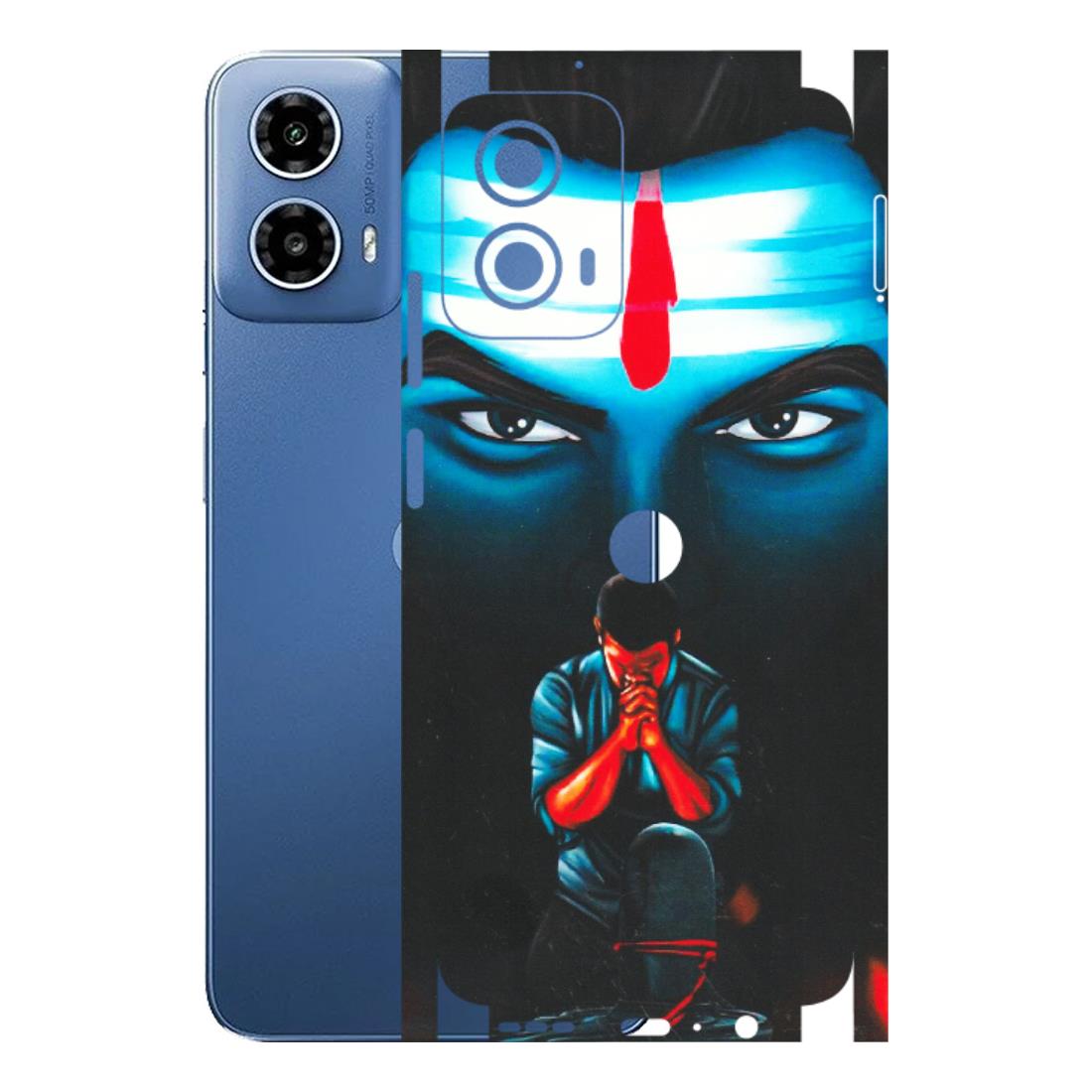 Motorola Phone Skins (All Models) - Mahakal Bhakt - Matte Finish (M-112) Motorola Moto G 34 (5G)