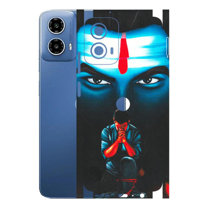 Motorola Phone Skins (All Models) - Mahakal Bhakt - Matte Finish (M-112) Motorola Moto G 34 (5G)