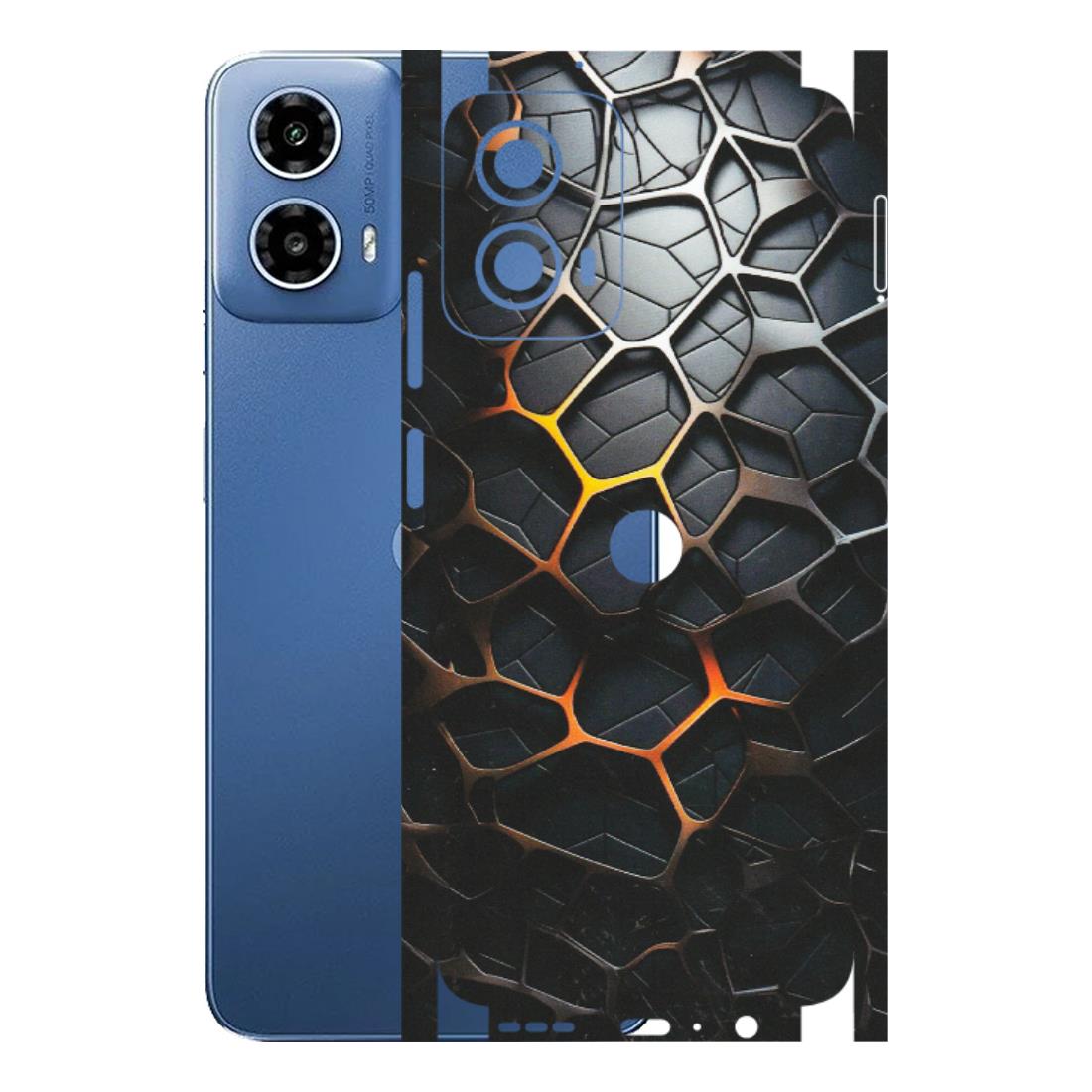 Motorola Phone Skins (All Models) - New Abstract Graphite Tiles - Matte Finish (M-130) Motorola Moto G 34 (5G)