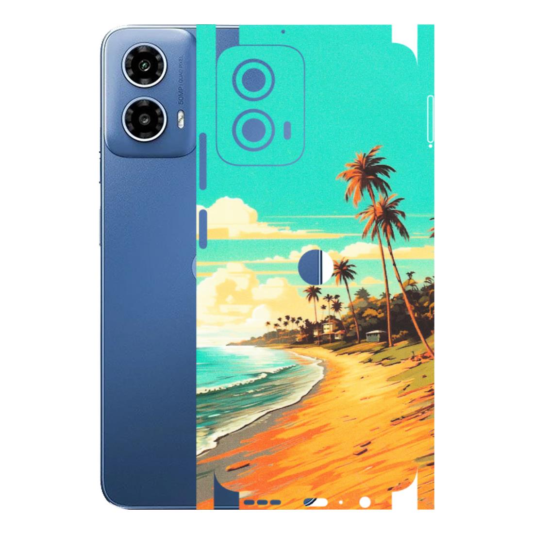 Motorola Phone Skins (All Models) - Miami Beach - Matte Finish (M-136) Motorola Moto G 34 (5G)