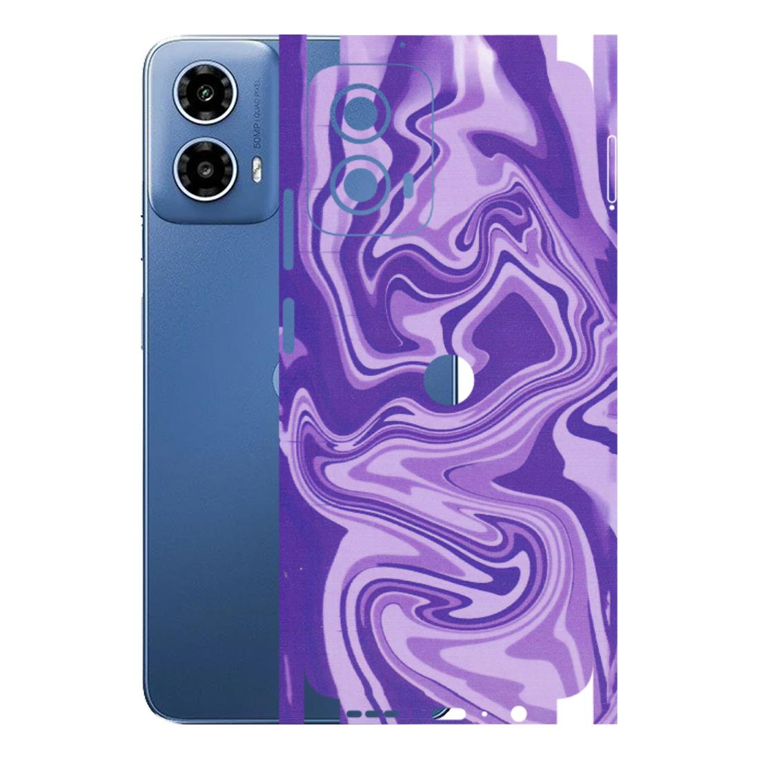 Motorola Phone Skins (All Models) - Hazy Purple Nights - Matte Finish (M-14) Motorola Moto G 34 (5G)