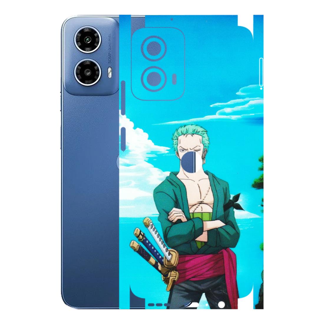 Motorola Phone Skins (All Models) - Cool Swordman Zoro Anime - Matte Finish (M-143) Motorola Moto G 34 (5G)