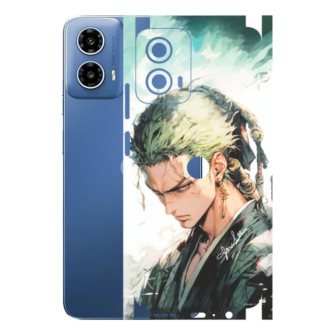 Motorola Phone Skins (All Models) - Pirate Hunter One Piece Anime - Matte Finish (M-157) Motorola Moto G 34 (5G)