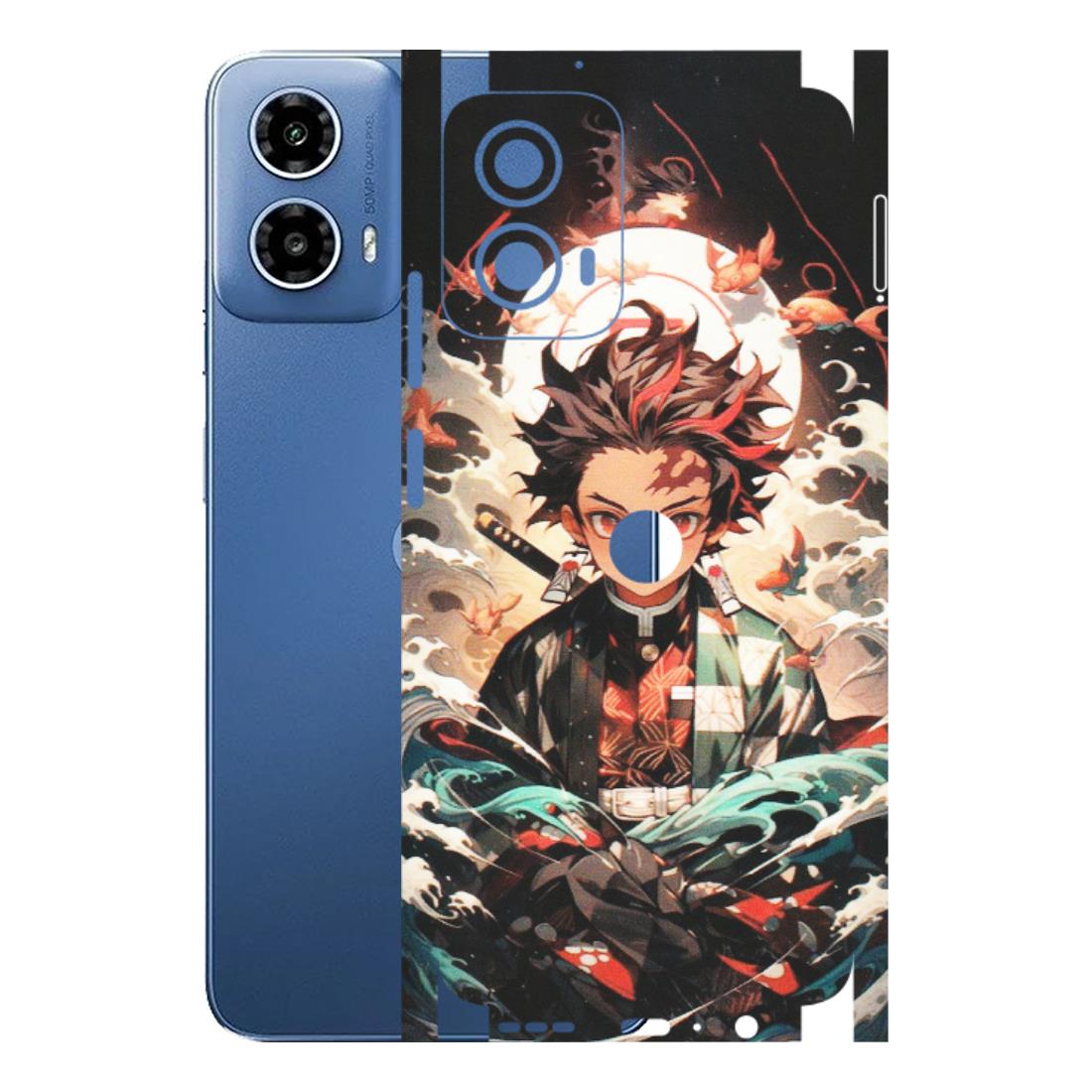 Motorola Phone Skins (All Models) - Tanjiro Demon Slayer Anime - Matte Finish (M-158) Motorola Moto G 34 (5G)